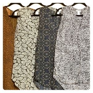 Four Long Printed Tunics